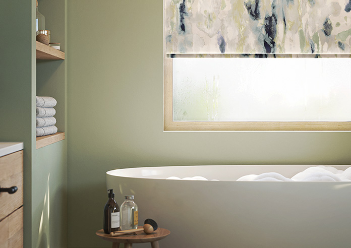 Interstellar, Teal - Roman Blind - Image 5